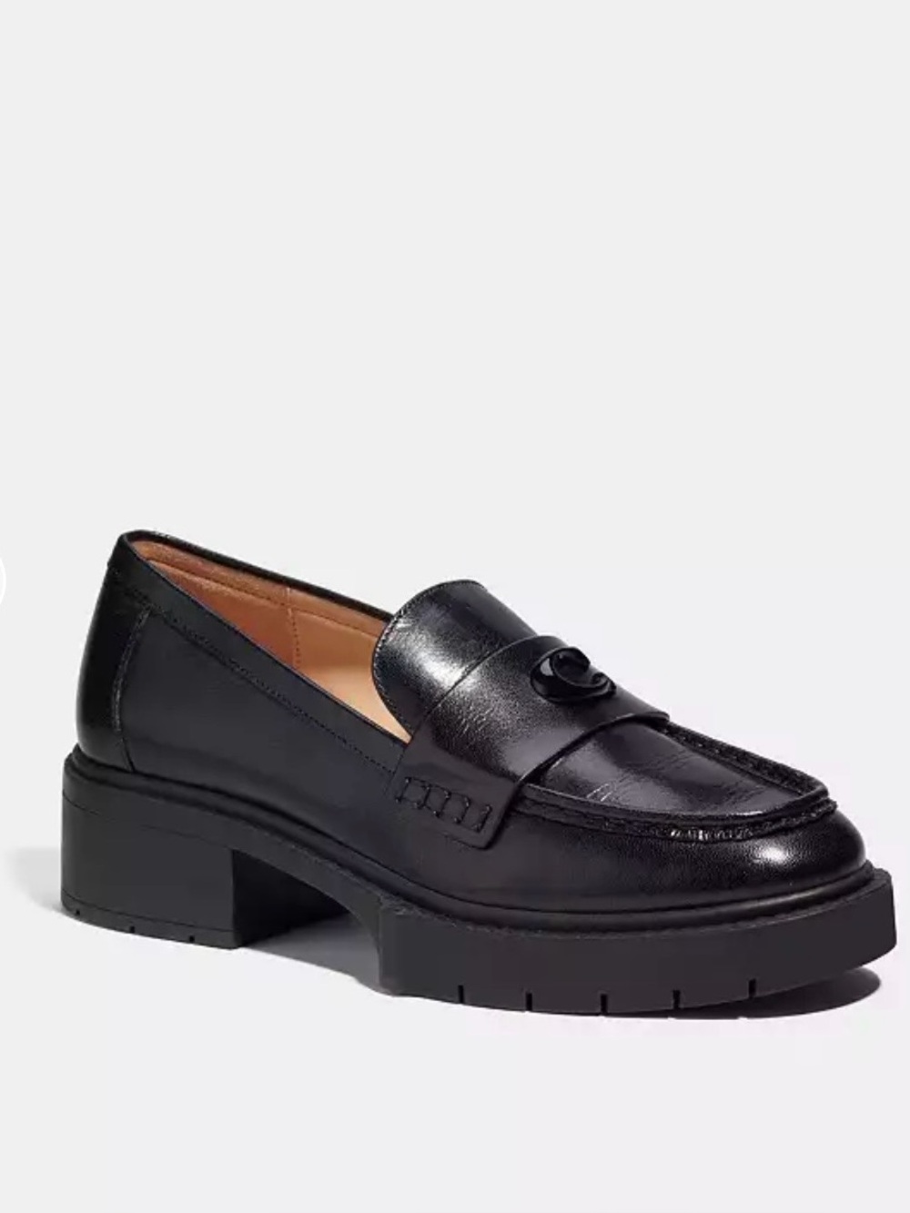 Coach Leah Platform Loafers sz 8